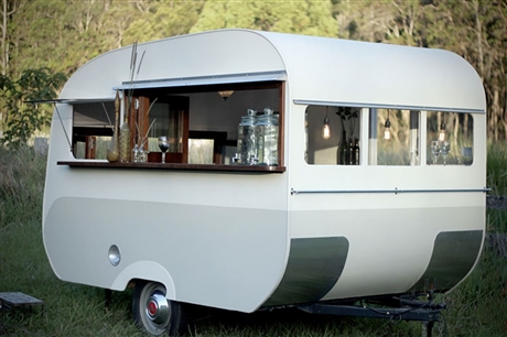 鲸鱼街景店车镜面不锈钢餐车-搜了网