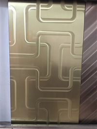 304 316不锈钢马赛克花纹板压花板 防腐蚀轿厢电梯装饰镭射金属板