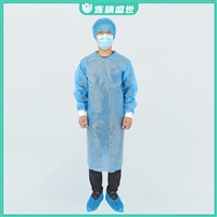 上海养殖厂隔脏褂式隔离衣 覆膜无纺布材质防护衣厂家 隔离污渍