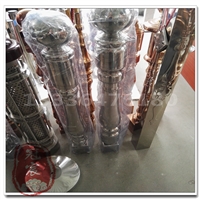 镜面亮光葫芦型不锈钢餐桌脚 欧式大小头不锈钢书桌脚