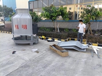 钰明40吨冷却水塔安装现场