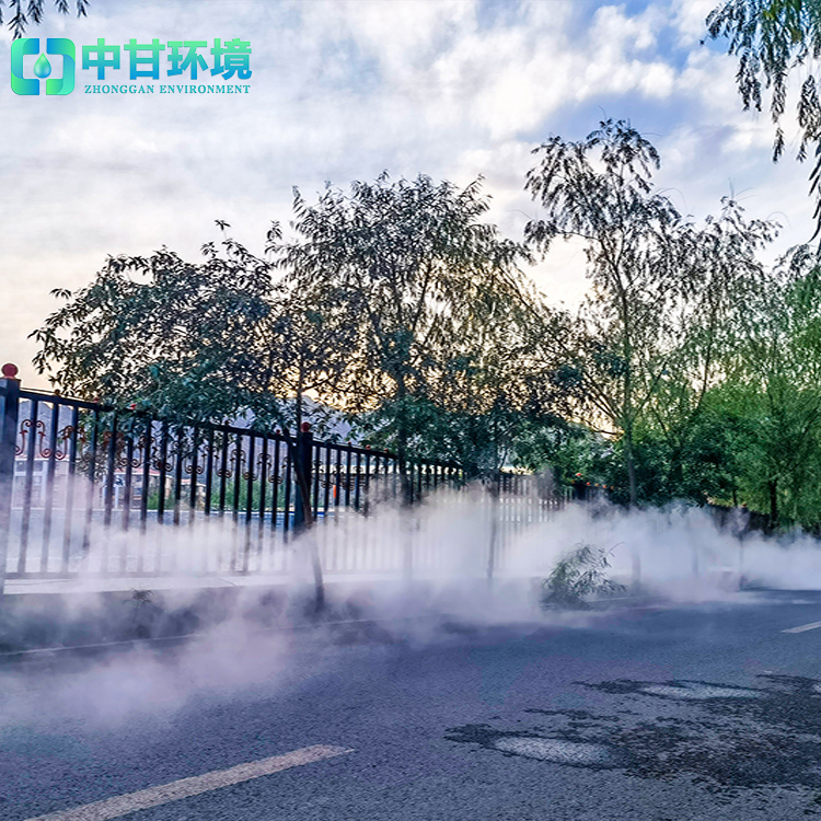 荷塘水雾造景 景观喷淋设备 模拟自然雾效 