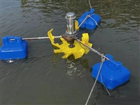 鱼蟹虾塘水循环增氧机  1.5KW不锈钢叶轮养殖增氧泵