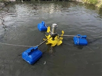 渔超新型叶轮式打氧机 鱼塘养殖增氧泵浮球增氧机