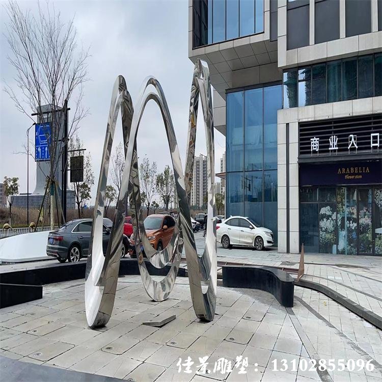 镜面摆件 户外城市大型景观不锈钢 广场金属雕塑