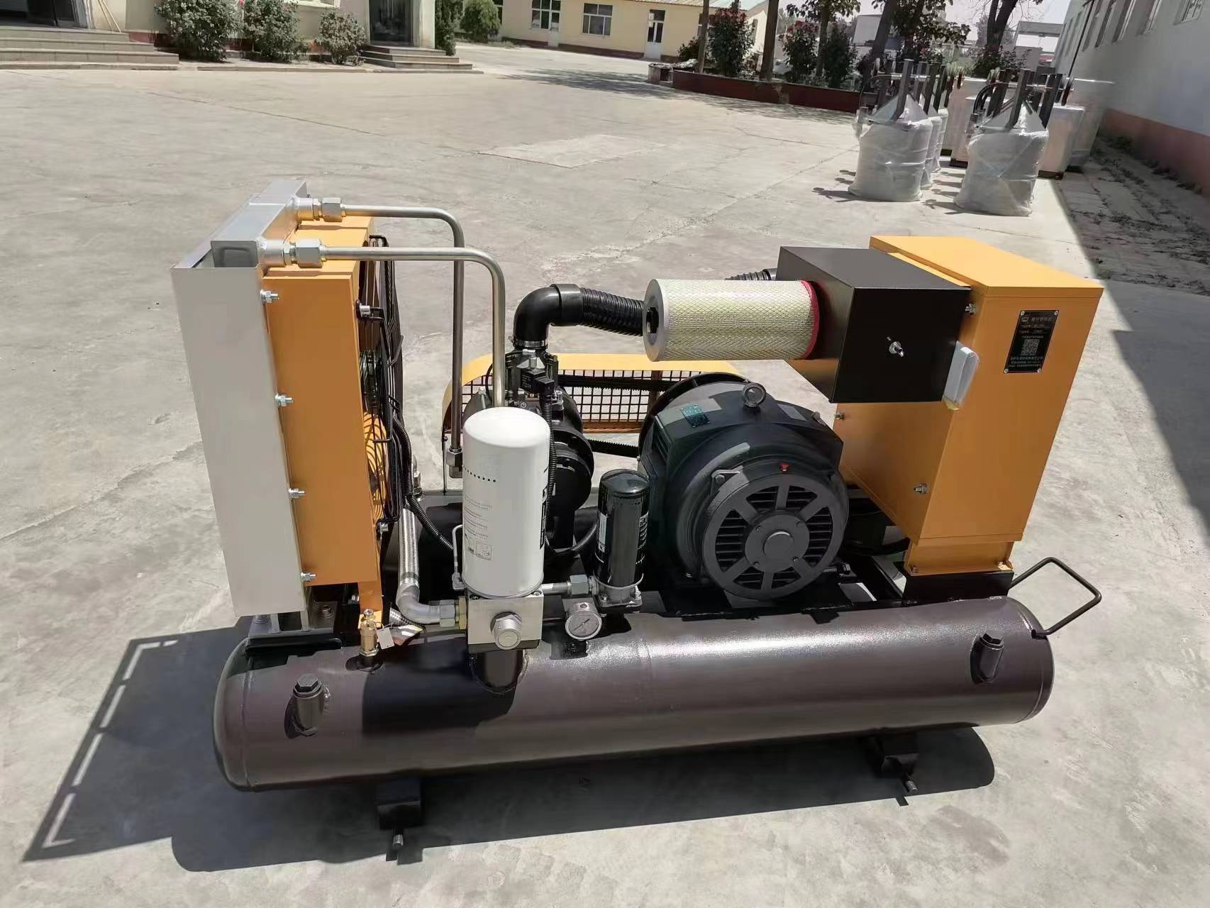 柴油移动电动一体式螺杆空压机压缩机野外护坡喷砂专用