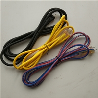电动工具电源线 两芯纯铜黄皮牛筋防水软电缆 带插头护套延长线