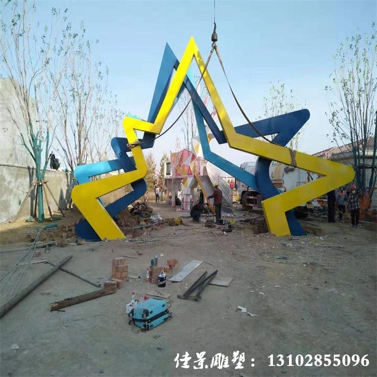 大型抽象园林景观雕塑 广场不锈钢雕塑制作