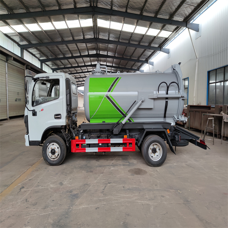 抽吸污水粪便 罐式5吨吸污车 自吸自排沼液运输车-搜了网
