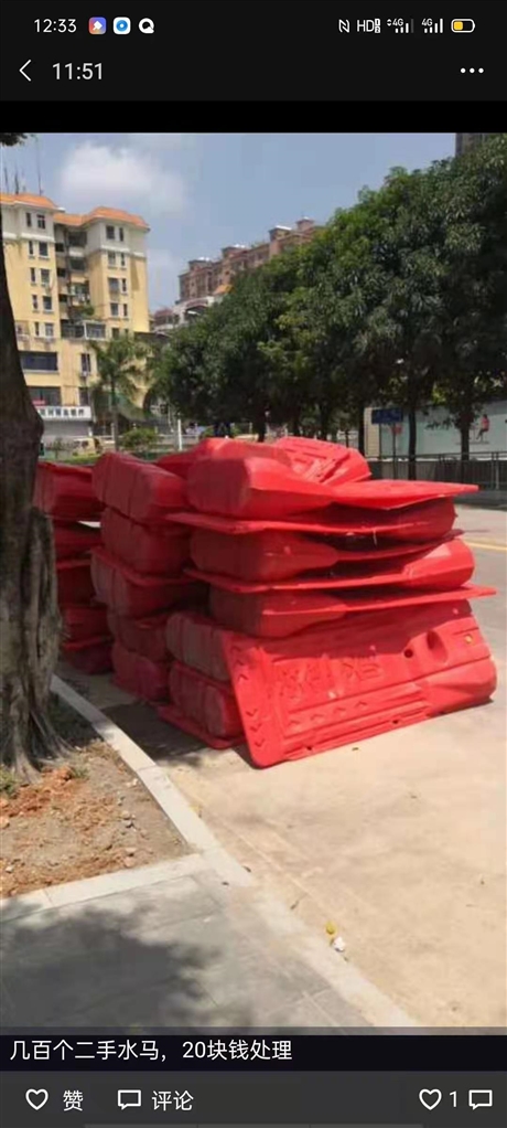 东莞东坑水马围挡出售铭恺实业