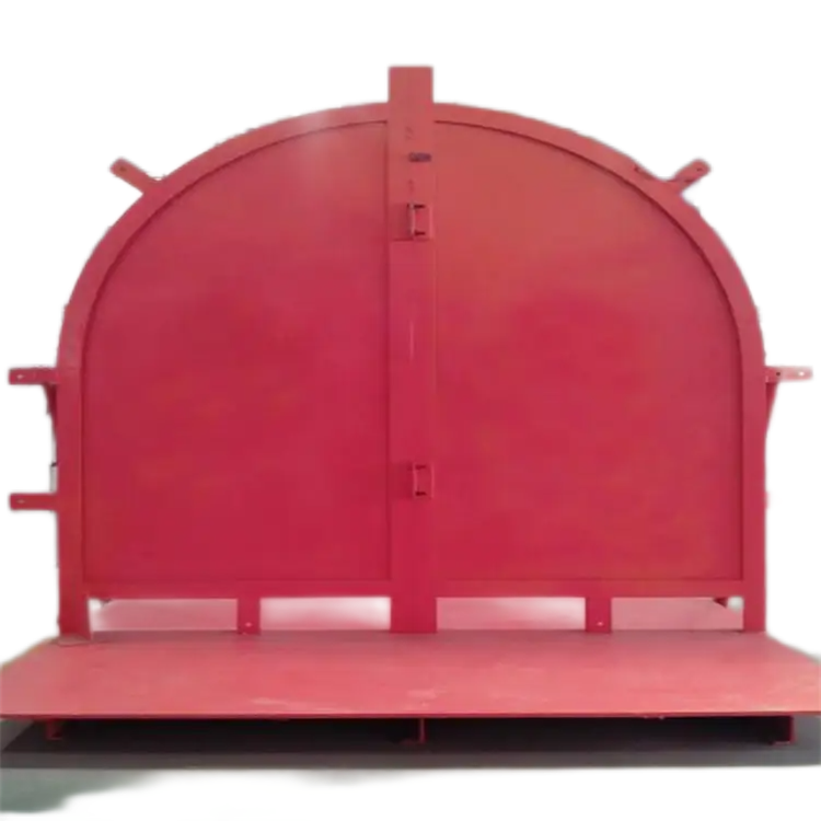 矿用斜井防爆门 煤矿弧形斜风井防爆门 远程控制 立井防爆盖