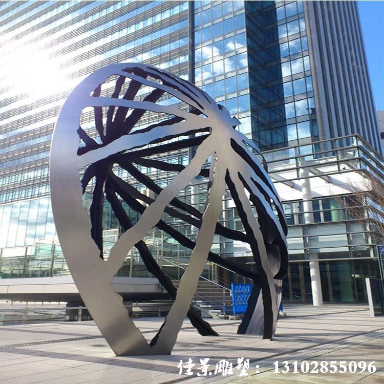 城市不锈钢雕塑 镂空造型摆件