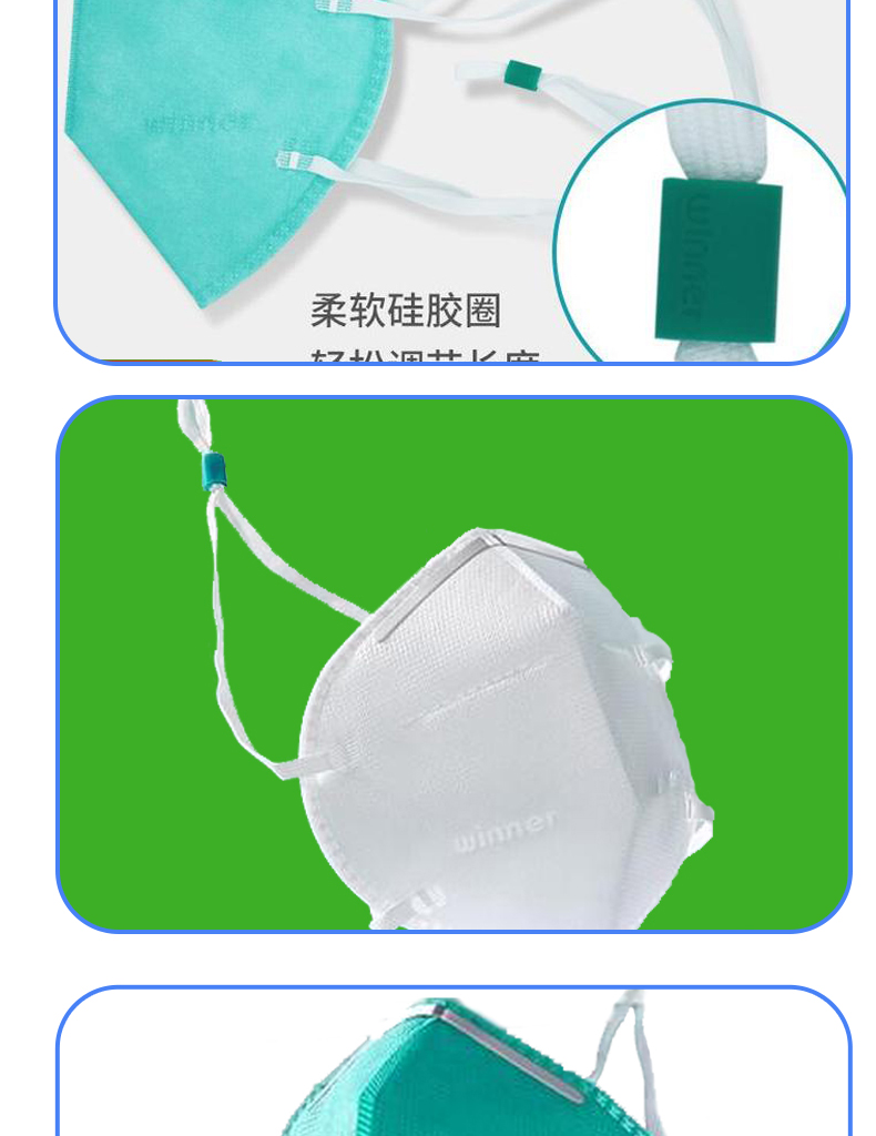医用防护口罩医用n95口罩挂耳可折叠五层灭菌