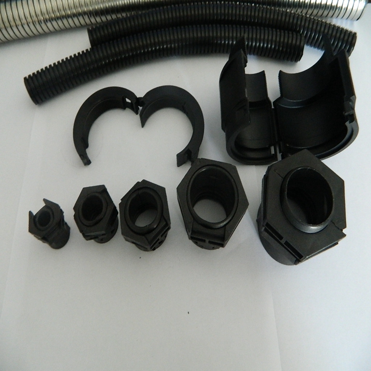 开口波纹管接头 线束波纹管卡扣 开口电缆护套管接头