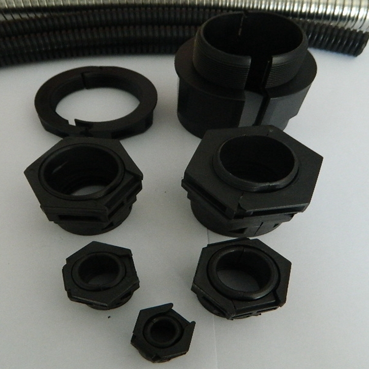 开口波纹管接头 线束波纹管卡扣 开口电缆护套管接头