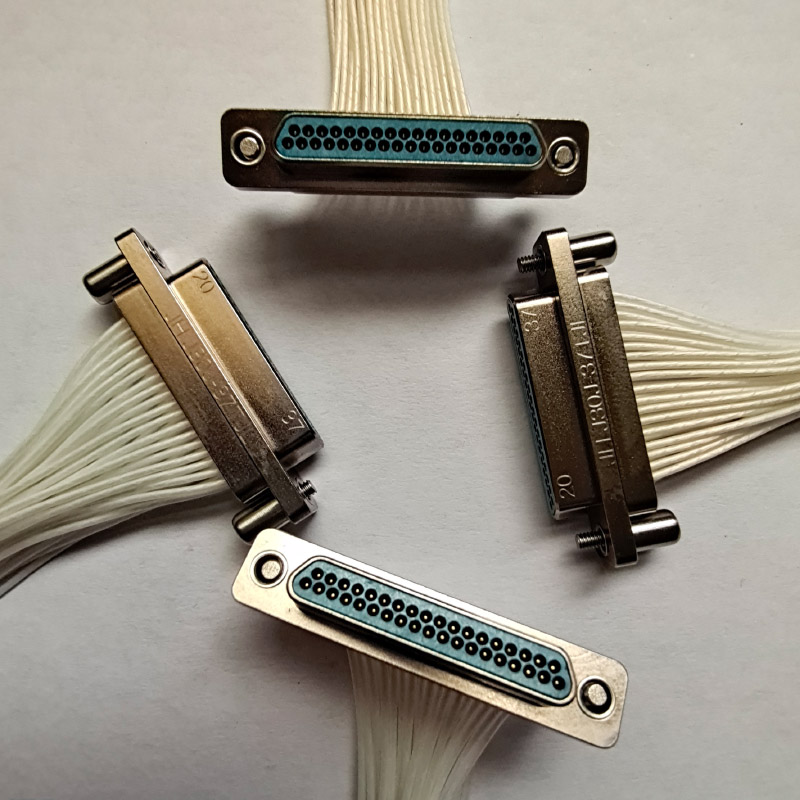 有实物图_j30j-37tjl_200mm_锦宏牌压接式_矩形连接器