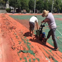 硅PU球场旧地面铲除-EPDM塑胶打磨，运动场地翻新施工