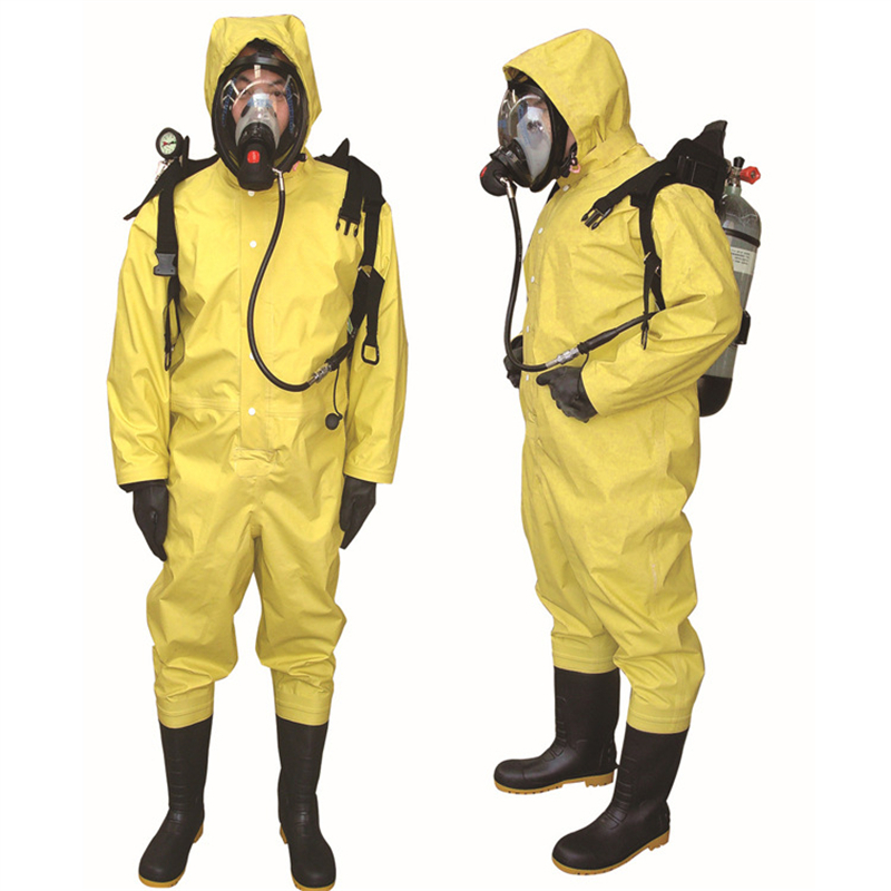 简易轻型防化服 消防连体 耐酸碱化学防毒防护服