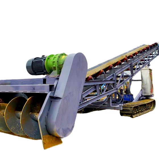 履带行走皮带输送机 矿山使用扒渣机 拖式铲运机价格ljxy