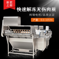 大型肉类解冻机 连续式冻品解冻池