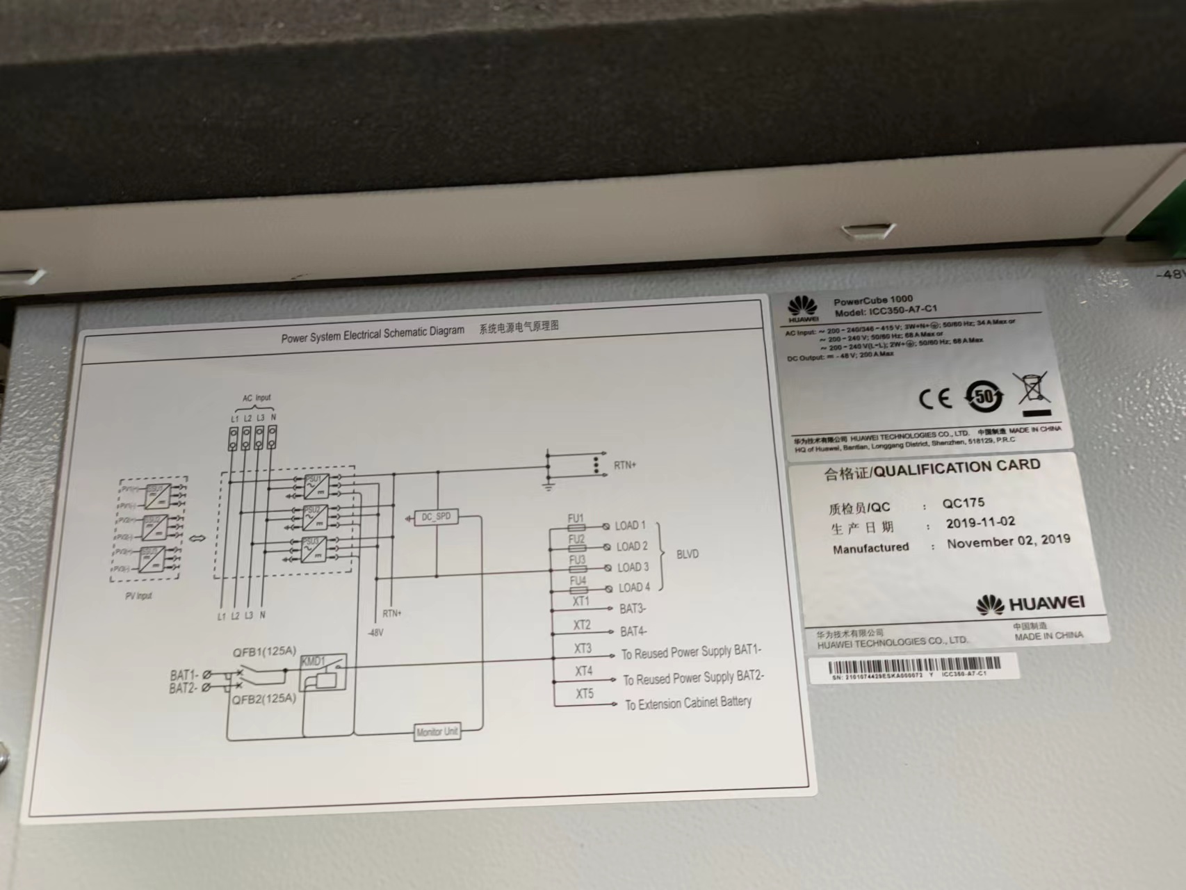 ��ΪICC350-A7-C1��Ϲ����Դϵͳ �����Ƚ��������48V��Դ����