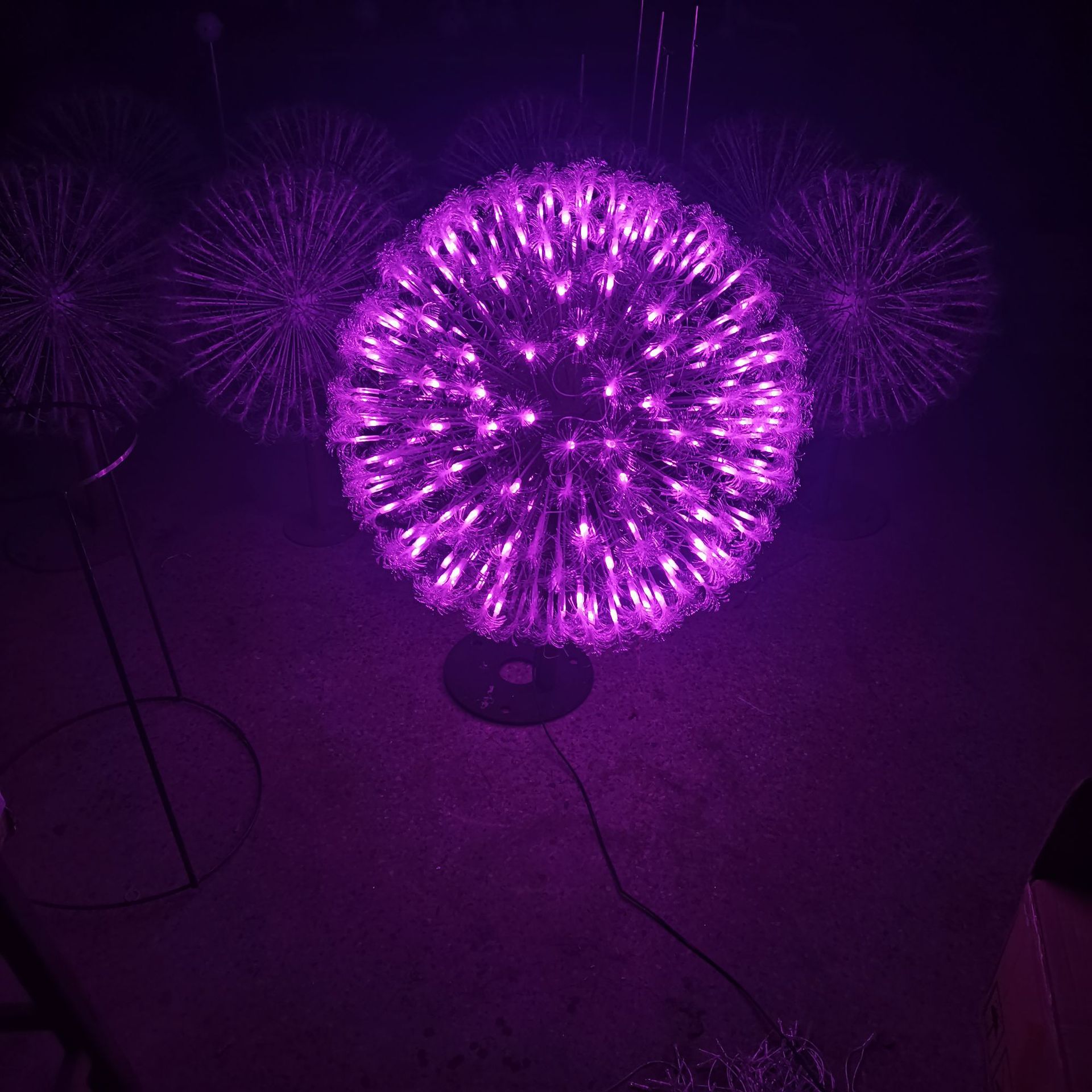 户外景观灯 商场美陈广场灯光秀 互动装置街道装饰灯 七夕爱心灯