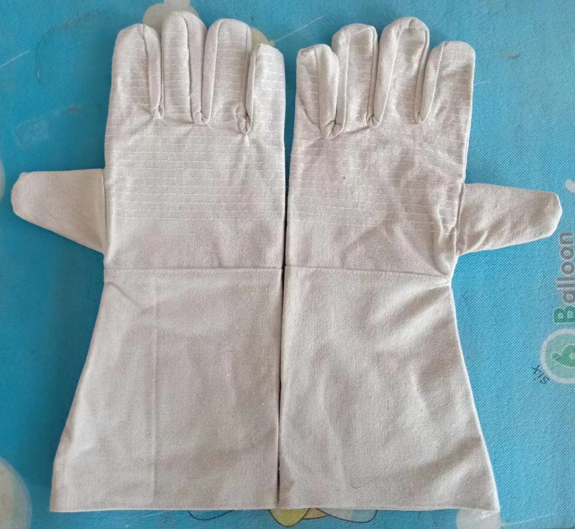 帆布手套劳保双层焊工手套防护耐用防滑电焊手套批发