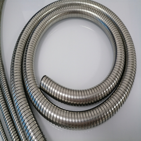 电气安装304双勾不锈钢穿线管 双扣金属波纹管 铠装光纤保护管Φ8