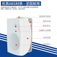 IP室外防水音柱 教室ip网络壁挂音箱 校园景区公共广播 POE供电