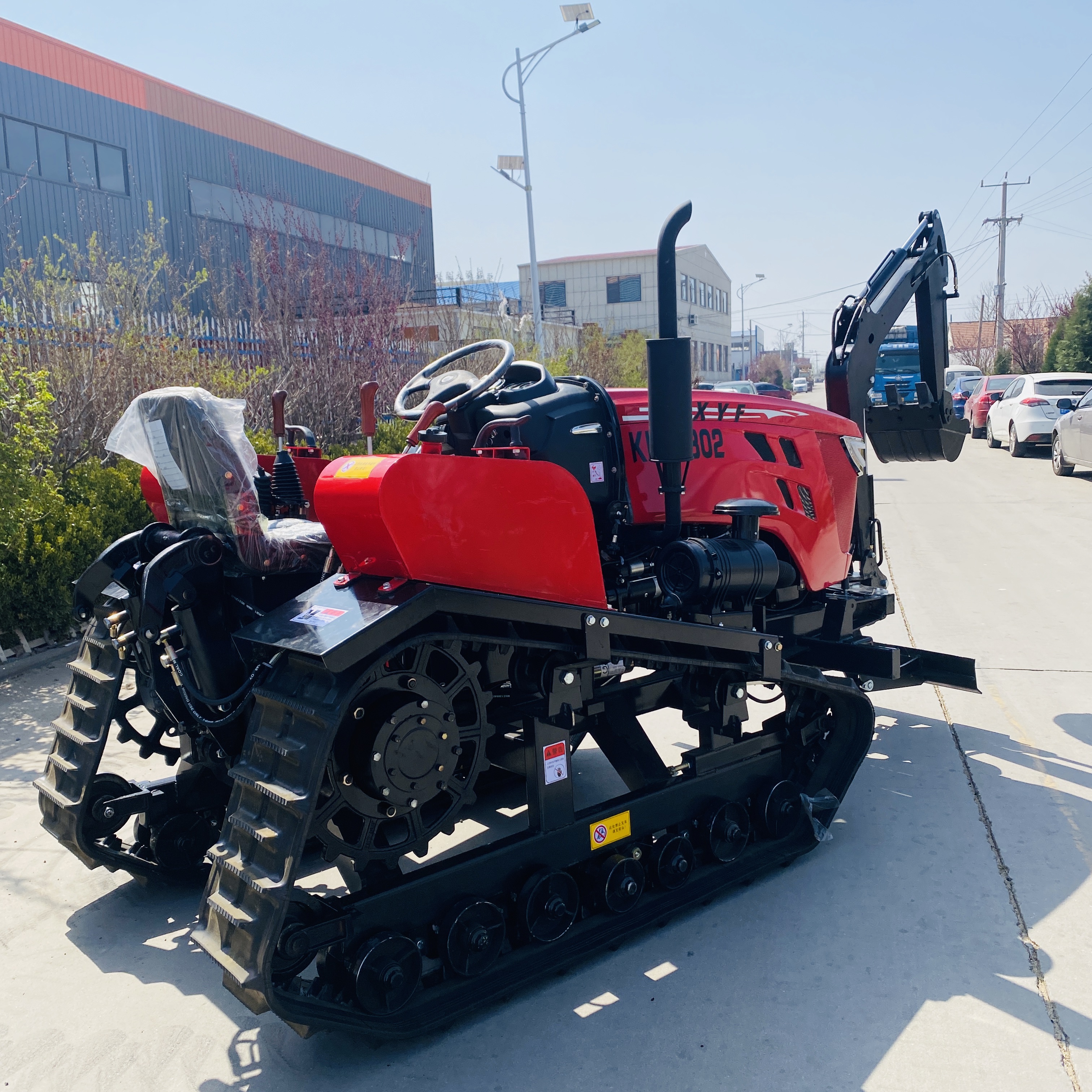 低矮型拖拉機除草 自走式旋耕機 果園履帶式開溝施肥回填機-搜了網