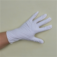 一次性手套 加厚耐磨白色蓝色丁腈手套 实验室防护手套