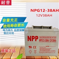 NPP蓄电池12V38AH NPG12-38 适用UPS电源 耐普太阳能电池 65AH 100AH