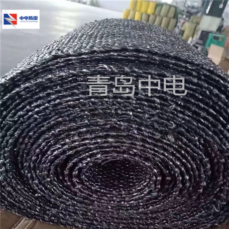 28mm柔性石墨接地体 40*5mm超导石墨接地带 99.2%玻纤石墨线编织