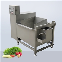 蔬菜清洗机 单槽式气泡洗菜机厂家 多功能净菜清洗设备 九盈机械