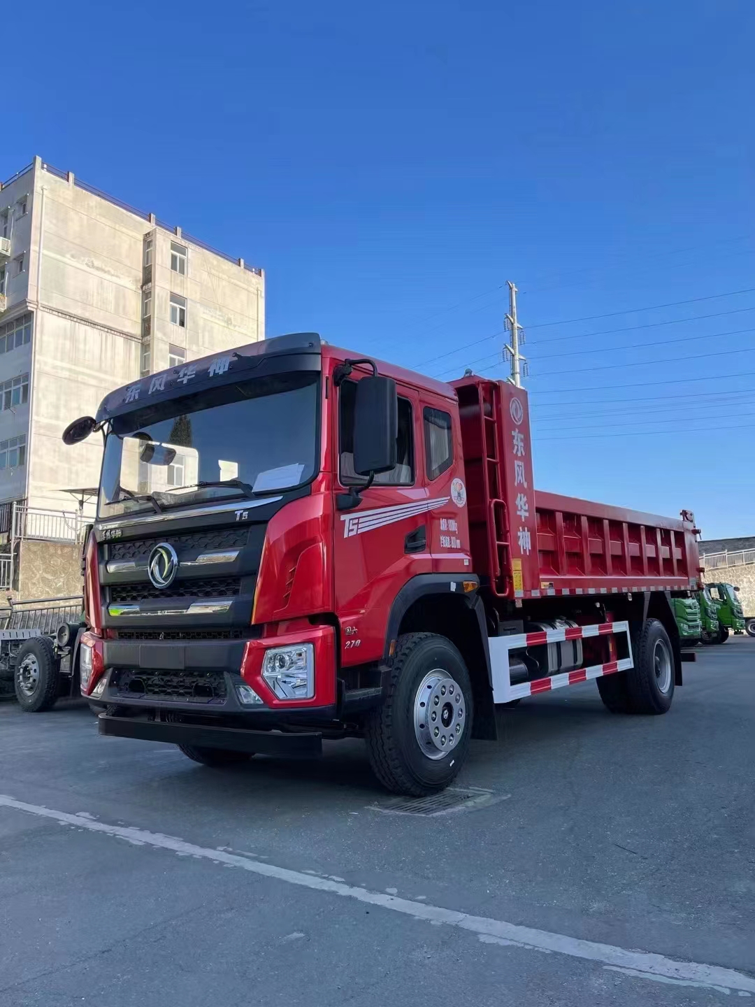 山区版东风华神国六220轮减桥 4米8东风华神单桥自卸车