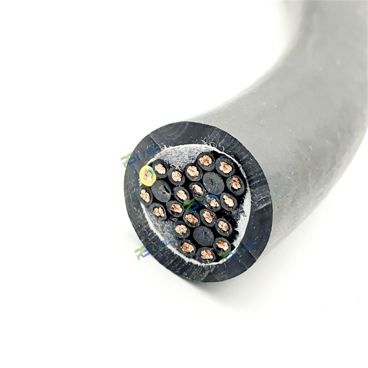 黄色盾构机卷筒电缆18/24/30/36芯1.5/2.5抗拉耐磨防腐蚀
