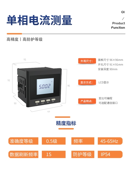 5s系列电压电流表用户使用指南斯菲尔多功能表