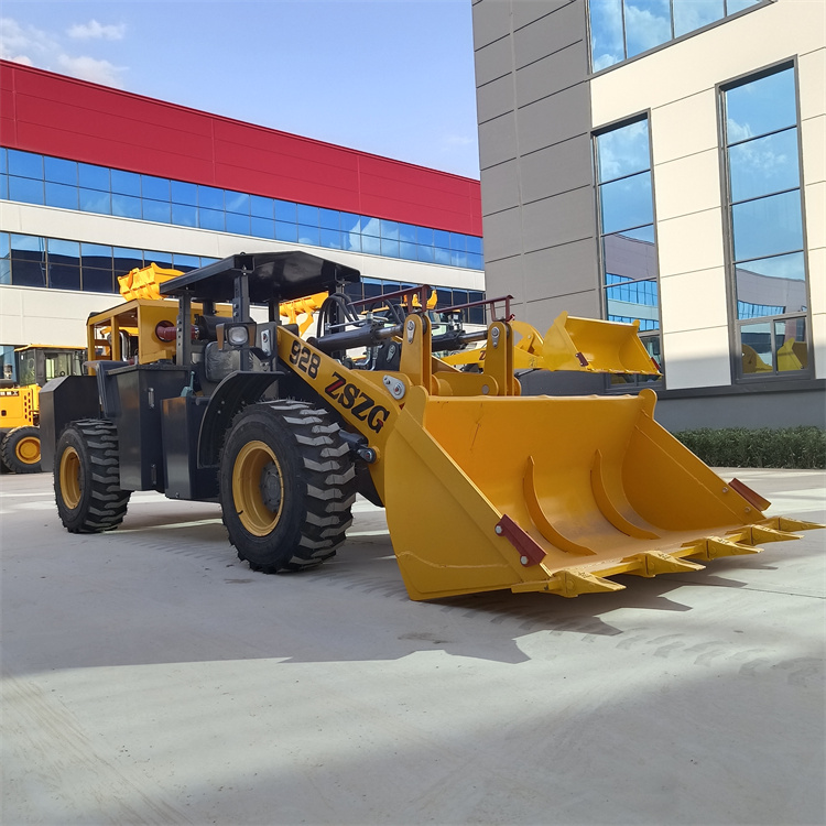 重晶石矿用侧翻斗卧式装载机铲重2吨