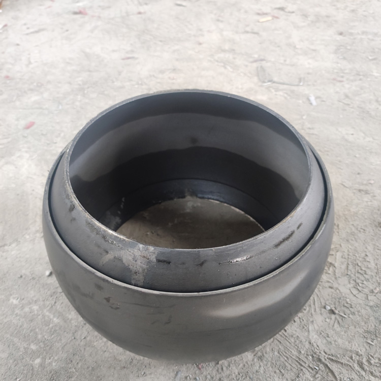 圆管螺旋绞龙输送机进料口万向球连接法兰盘的喇叭口转向球头配件