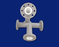 耐磨陶瓷管道 锂电池输送管道三通