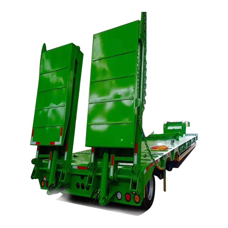 山东梁山挂车厂四线八轴低平板半挂车出售价格