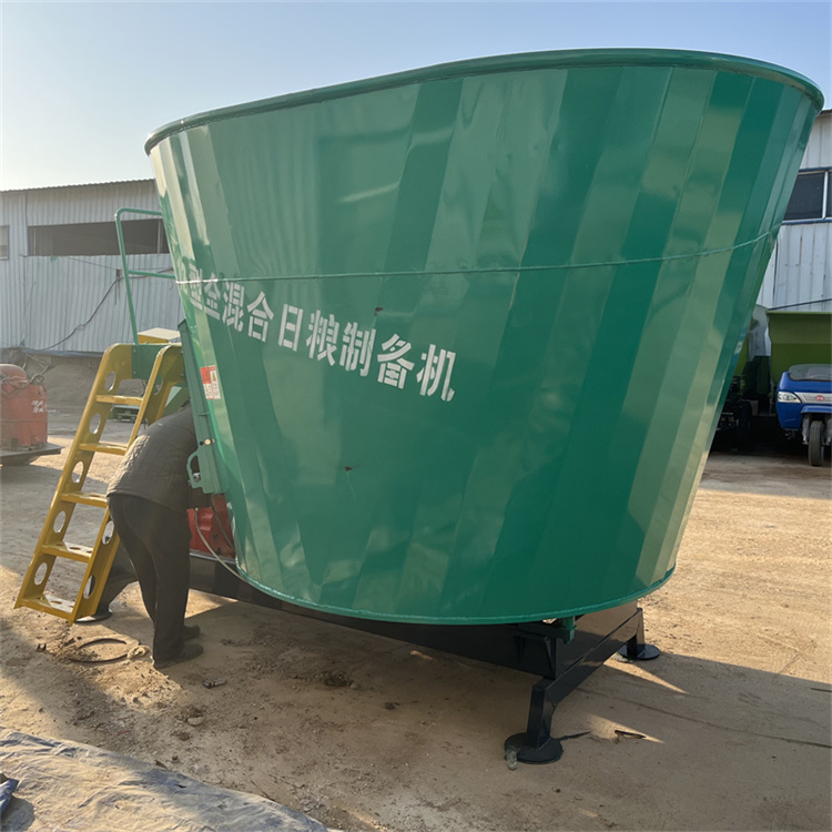 卧式TMR日粮机 固定式双绞龙混合机 12方tmr拌料机