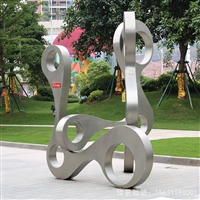 不锈钢广场扳手造型雕塑 