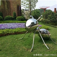 不锈钢蚂蚁雕塑定制 