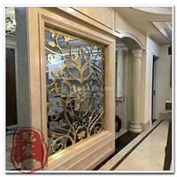 镂空铝屏风来图加工定制 天津雕花铝屏风批发