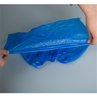 北京蓝色短筒鞋套 防水防滑塑料脚套厂家 便携卫生