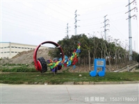  不锈钢广场创意乐符耳机雕塑