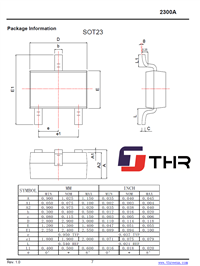 场效应管2300A  MOS管2300A 封装SOT-23 2300A N沟道2300A