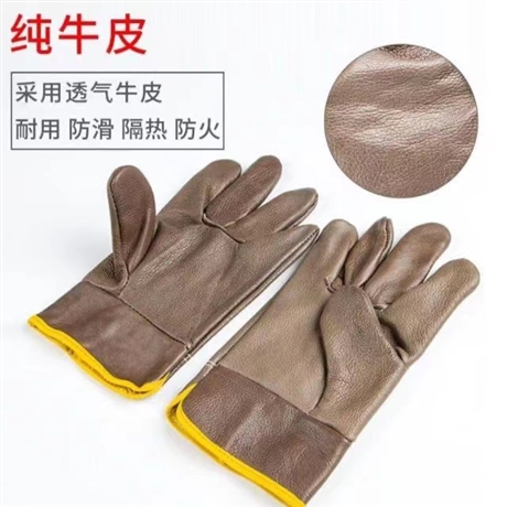 全牛皮电焊手套短款司机头层焊工焊接搬运隔热耐磨耐用劳保批发