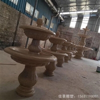  喷泉石雕广场景观雕塑